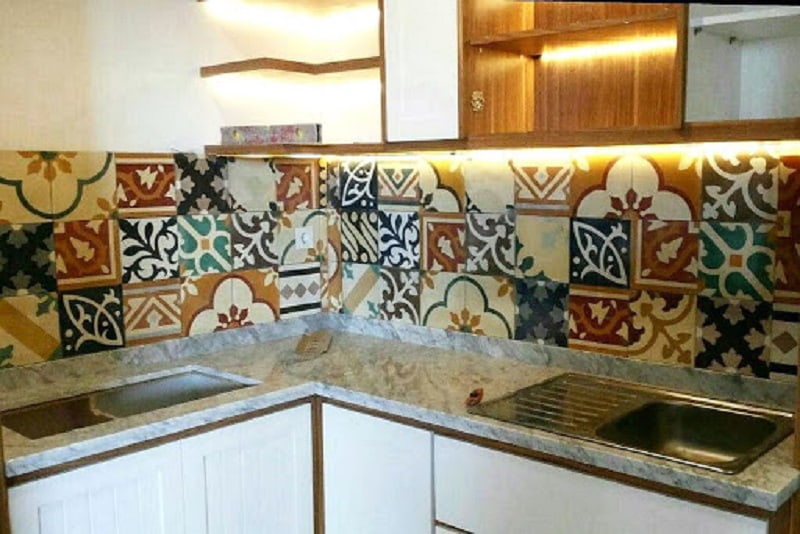 Contoh Keramik Dinding Dapur Tambal Sulam